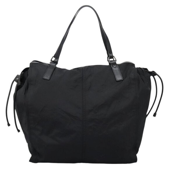 BURBERRY Nova Check Tote Bag Nylon Black Silver Auth ep7664 - Picture 3 of 16